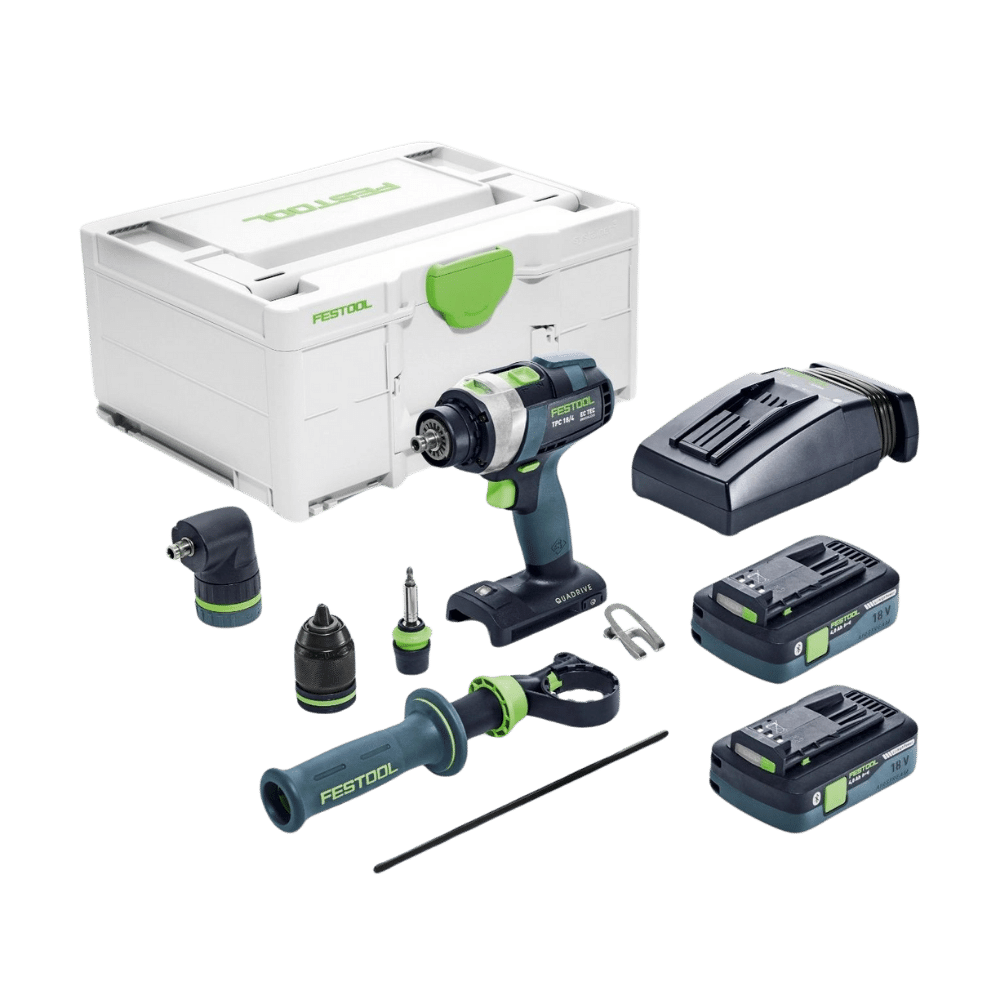 Best When You Need the Whole Kit and Kaboodle - Festool QUADRIVE TPC Cordless Hammer Drill (576778)