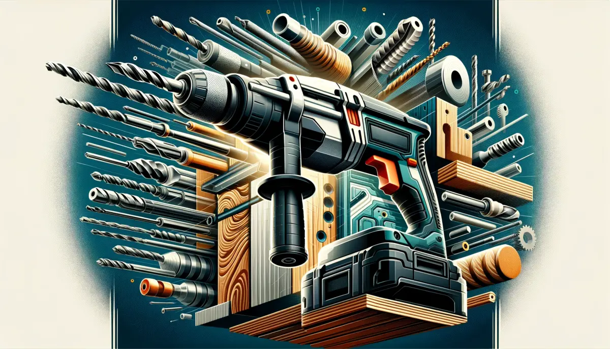 Hammer drills can penetrate a variety of materials