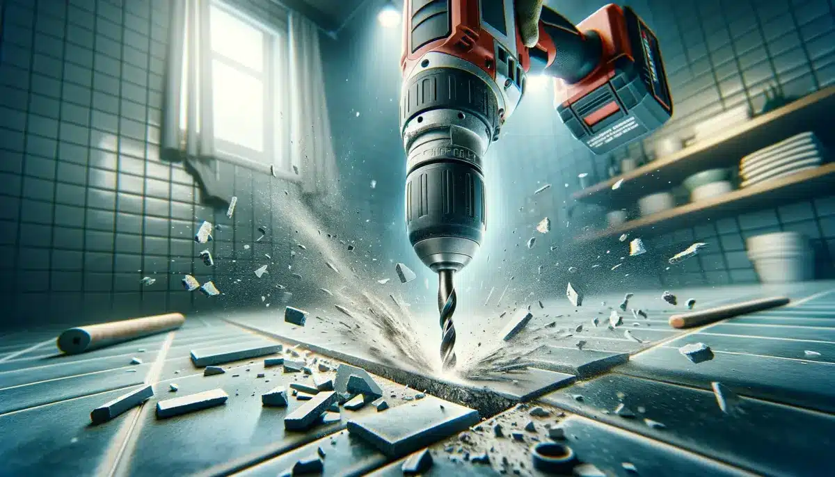 Why hammer drill bits are perfect for tile removal.